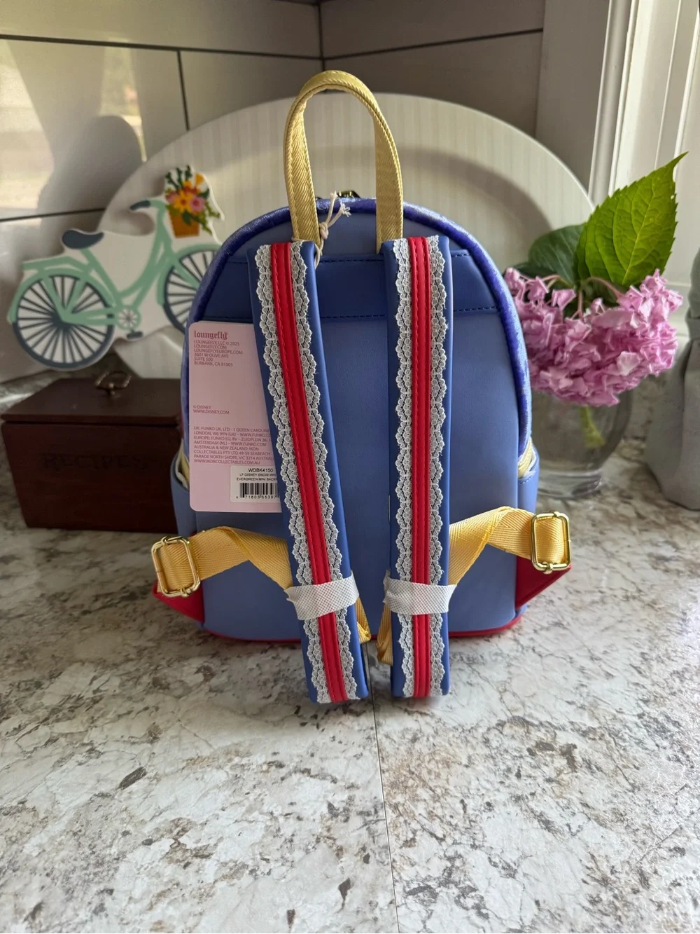 Loungefly Blue & Gold Snow White Mini Backpack